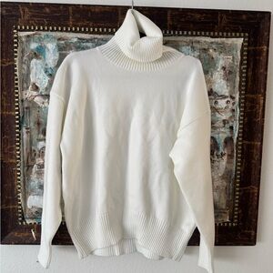 White Turtleneck Sweater